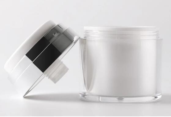 Round Shape Airless Jar Acrylic Pump Lotion Bottle for Skin Care Packaging 15g 30g 50g