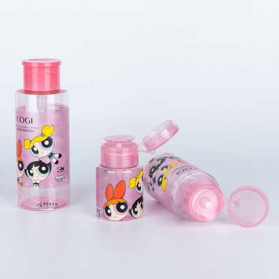 200mll 500ml Luxury PET Skin Care Packaging Nail Polish Remover Pump Dispenser Bottle