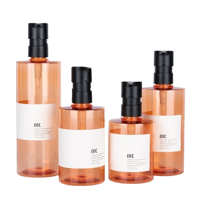 200ml 250ml 300ml 400ml PET PP Shampoo Bottle with Pump Sprayer and Screen Printing