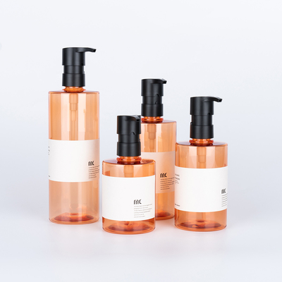 200ml 250ml 300ml 400ml PET PP Shampoo Bottle with Pump Sprayer and Screen Printing