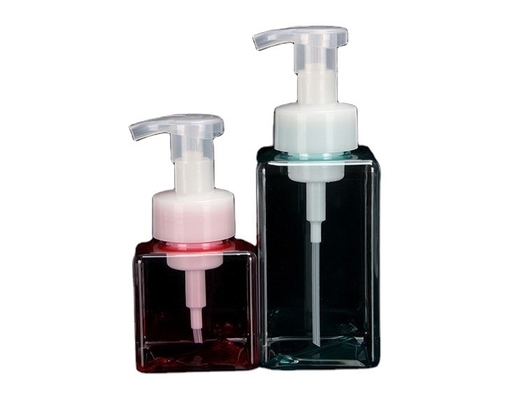 450ml Square PET Screen Printing Empty Bottle for Cosmetic Packaging Liquid Soap