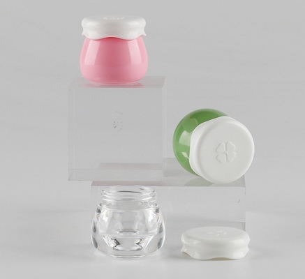 Plastic Cap 10ml Acrylic Cosmetic Packaging for Small Face Cream Jar