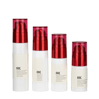 Personal Care 20ml 30ml 40ml 50ml Airless Bottle with Screen Printing and PP Material