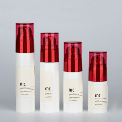 Personal Care 20ml 30ml 40ml 50ml Airless Bottle with Screen Printing and PP Material