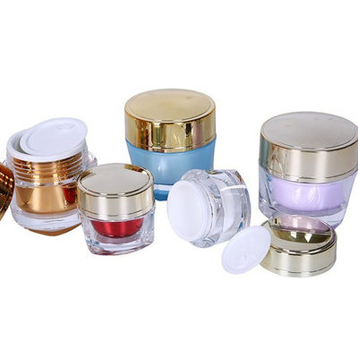 Acrylic Body PP Inner Tank 15g Empty Skin Care Face Cream Cosmetic Container Cream Jars
