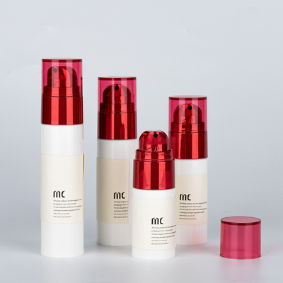 Personal Care 20ml 30ml 40ml 50ml Airless Bottle with Screen Printing and PP Material