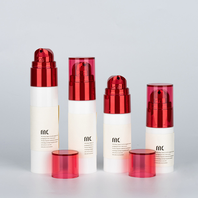 Personal Care 20ml 30ml 40ml 50ml Airless Bottle with Screen Printing and PP Material