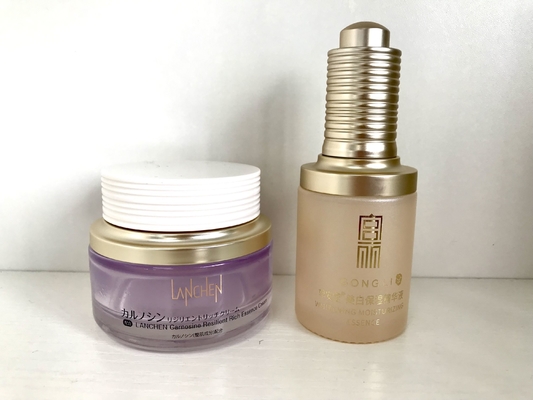 Child Resistant 30ml Glass Rotate Dropper Bottle for Eye Cream Luxury Essence Bottle