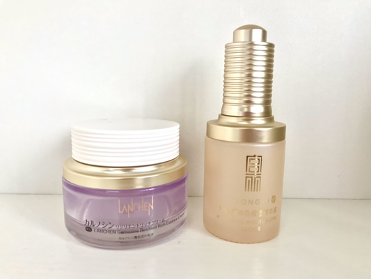 Child Resistant 30ml Glass Rotate Dropper Bottle for Eye Cream Luxury Essence Bottle