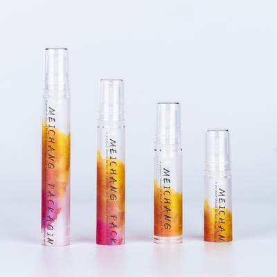 5ml 10ml Skincare Packaging AS Plastic Round Shape Airless Pump Bottle Guaranteed Proper