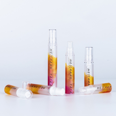 AS Base Material 5ml 10ml 12ml 15ml Transparent Serum Airless Lotion Pump Bottle with Cap