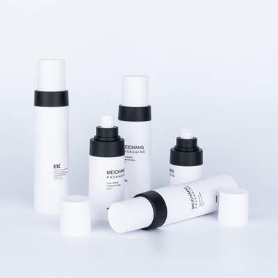 30ml 50ml 80ml 100ml Round Shape AS Body Material Airless Pump Bottle for Body Lotion