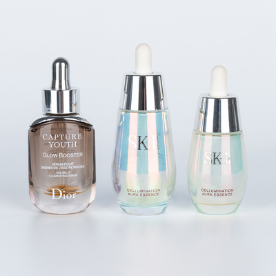 Competitive Glass Round Dropper Bottle for Serum and Essence 30ml 50ml Any Color is OK