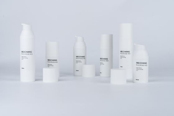 15ML 30ML 50ML White Matte Airless Lotion Pump Bottle 0.25ml Discharge Rate Pp Sprayer Pump