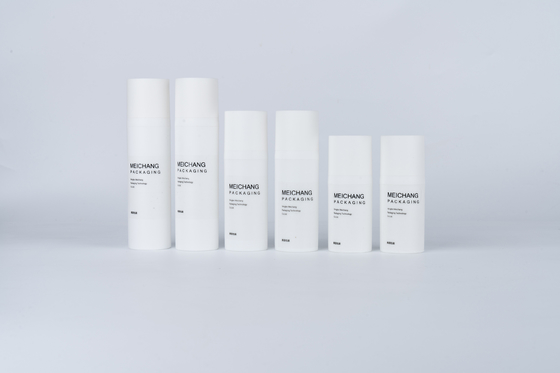 15ML 30ML 50ML White Matte Airless Lotion Pump Bottle 0.25ml Discharge Rate Pp Sprayer Pump