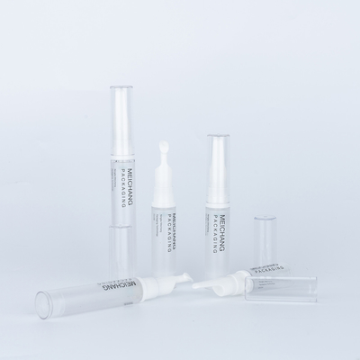Eye Serum Cream Airless Pump Bottle with Massage Head Lotion Pump Cosmetic Packaging 5ml PP