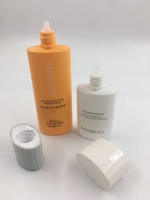 Acceptable Customer's Logo 30ml 50ml HDPE Soft Plastic Empty Sunscreen Cream Packaging
