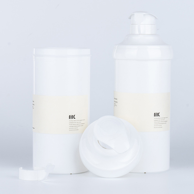 PP Material 16oz 500ml Round Shape Plastic Lotion Pump Bottle for Big Airless Bottle