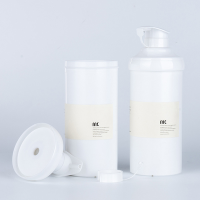 PP Material 16oz 500ml Round Shape Plastic Lotion Pump Bottle for Big Airless Bottle