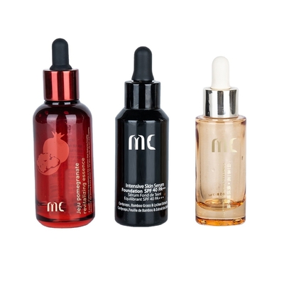 Glass Round Dropper Bottle 30ml 50ml for end and Luxury Essence Serum Zhejiang Child Resistant