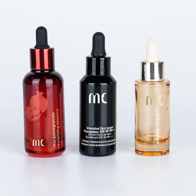 Glass Round Dropper Bottle 30ml 50ml for end and Luxury Essence Serum Zhejiang Child Resistant