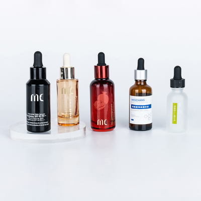 Glass Round Dropper Bottle 30ml 50ml for end and Luxury Essence Serum Zhejiang Child Resistant