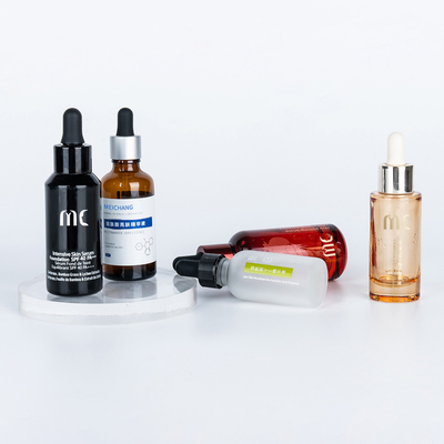 Glass Round Dropper Bottle 30ml 50ml for end and Luxury Essence Serum Zhejiang Child Resistant