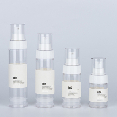 30ml 50ml 80ml 100ml Lotion Airless Bottle with Pump Sprayer and Carton Box Packaging