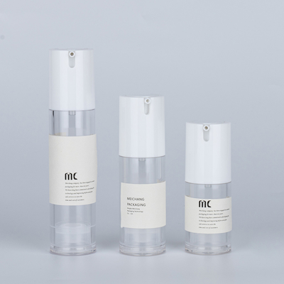 10ml 15ml 20ml 30ml 50ml 80ml 100ml 120ml Plastic AS Airless Pump Bottle for Skin Care