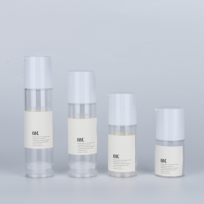 10ml 15ml 20ml 30ml 50ml 80ml 100ml 120ml Plastic AS Airless Pump Bottle for Skin Care