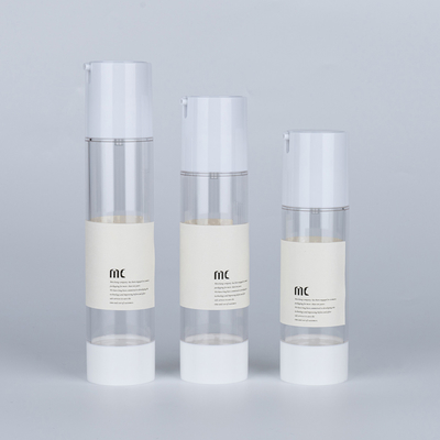 10ml 15ml 20ml 30ml 50ml 80ml 100ml 120ml Plastic AS Airless Pump Bottle for Skin Care