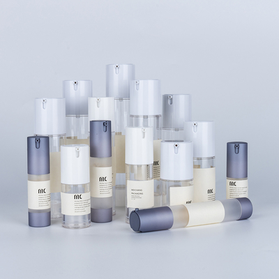 10ml 15ml 20ml 30ml 50ml 80ml 100ml 120ml Plastic AS Airless Pump Bottle for Skin Care