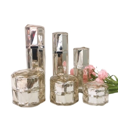 Acrylic Collar Luxury Custom Skin Care Set with 15g 30g 50g 30ml 50ml 75ml Capacity
