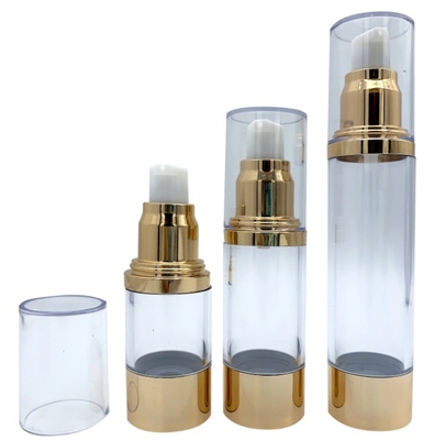 PP Material 15ml 30ml 50ml Airless Pump Bottle for Screen Printing Personal Care