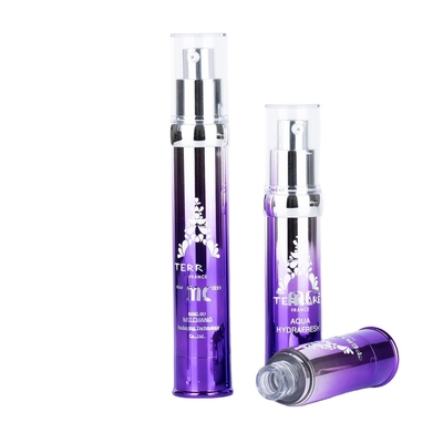 Industrial Cosmetic 15ml 20ml 30ml Airless Pump Bottle with Screen Printing and UV Crafts