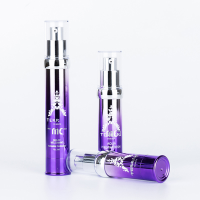Industrial Cosmetic 15ml 20ml 30ml Airless Pump Bottle with Screen Printing and UV Crafts