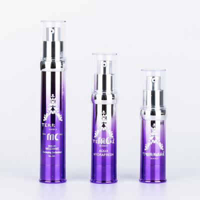 Industrial Cosmetic 15ml 20ml 30ml Airless Pump Bottle with Screen Printing and UV Crafts