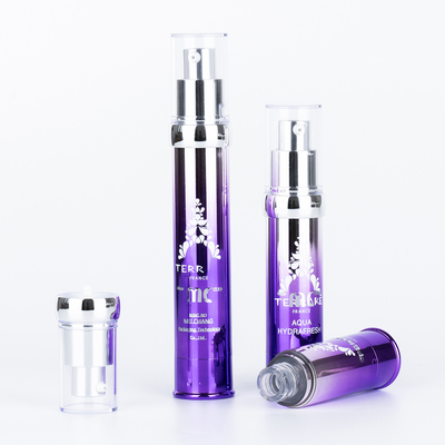 Industrial Cosmetic 15ml 20ml 30ml Airless Pump Bottle with Screen Printing and UV Crafts