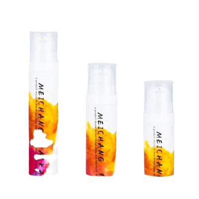 PP Collar 5ml 10ml 15ml Capacity Airless Lotion Pump Bottle Toner Bottle with Cap