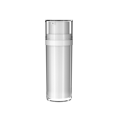 30ml 50ml Capacity Double Inner Bottle Luxury Emulsion Airless Bottle with MS Screw Cap